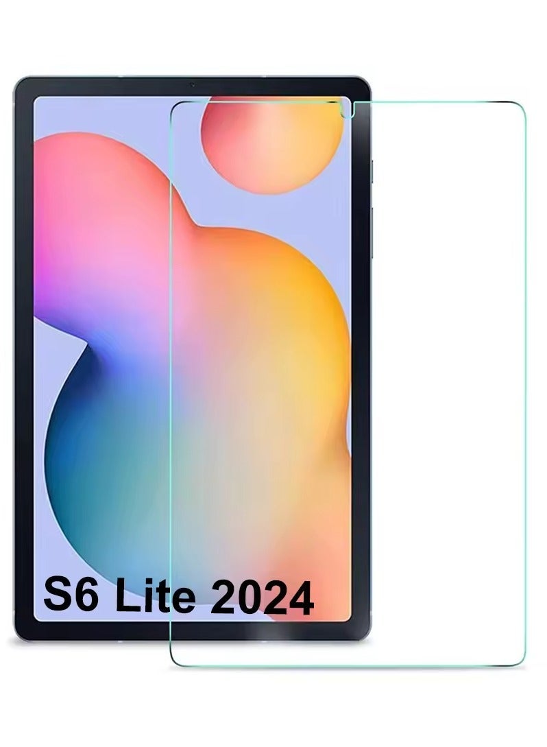 Tempered Screen Protector for Samsung Galaxy Tab S6 Lite | 9H Hardness Tempered Glass, Bubble Free Easy Installation, Full Coverage And Anti Scratch Case Friendly- Clear - Image 1